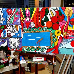 Título/Title: “mato mi tiempo pintando maravillas"